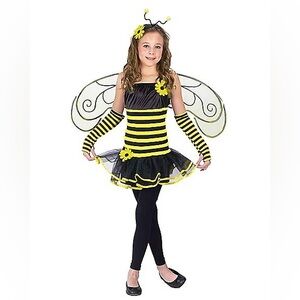 *BRAND NEW* Spirit Halloween Black&Yellow Bumblebee Costume for Young Teen Girls